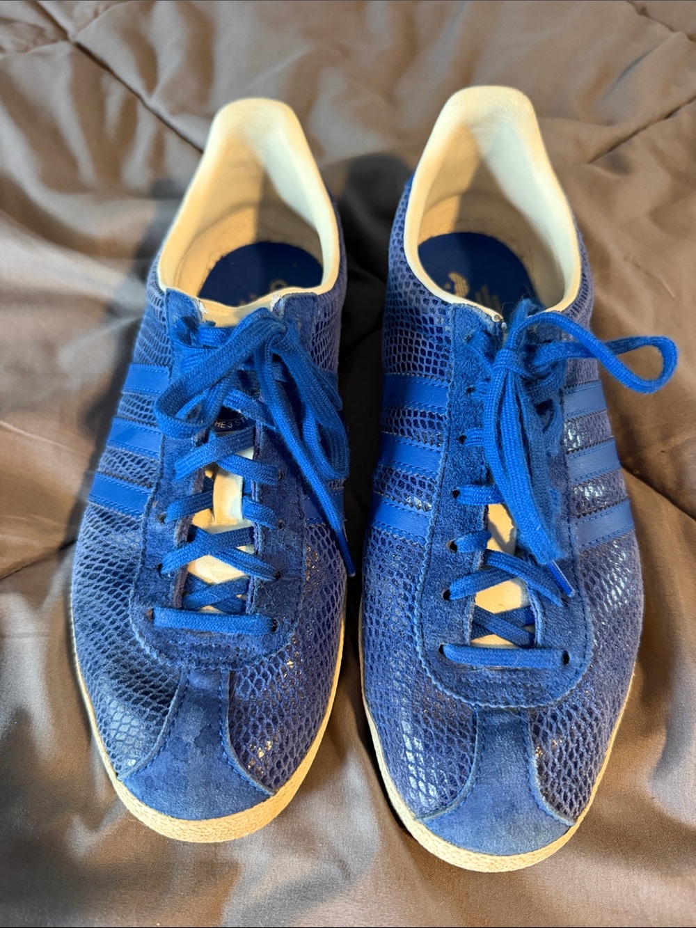 adidas Men's Royal Blue Suede & Mesh Sneakers
